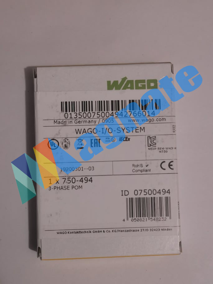 Wago 3-Phase POM, PN: 750-494