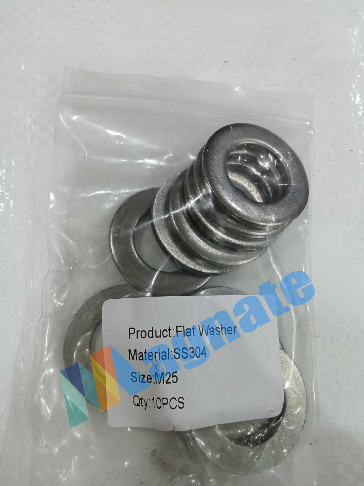 Flat Washer  Material: SS304 Size: M25