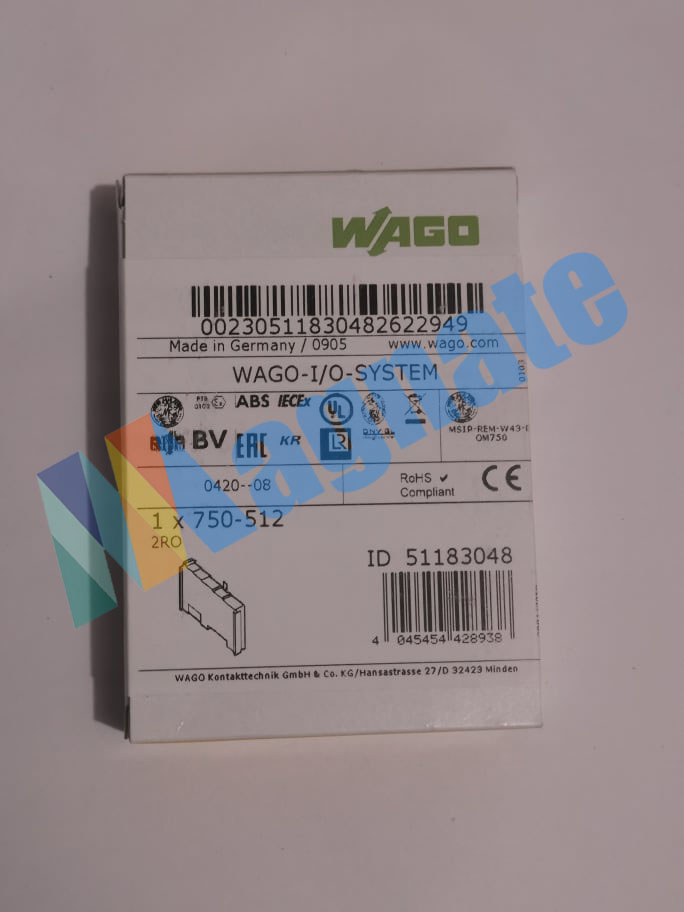 Wago 2RO, PN: 750-512