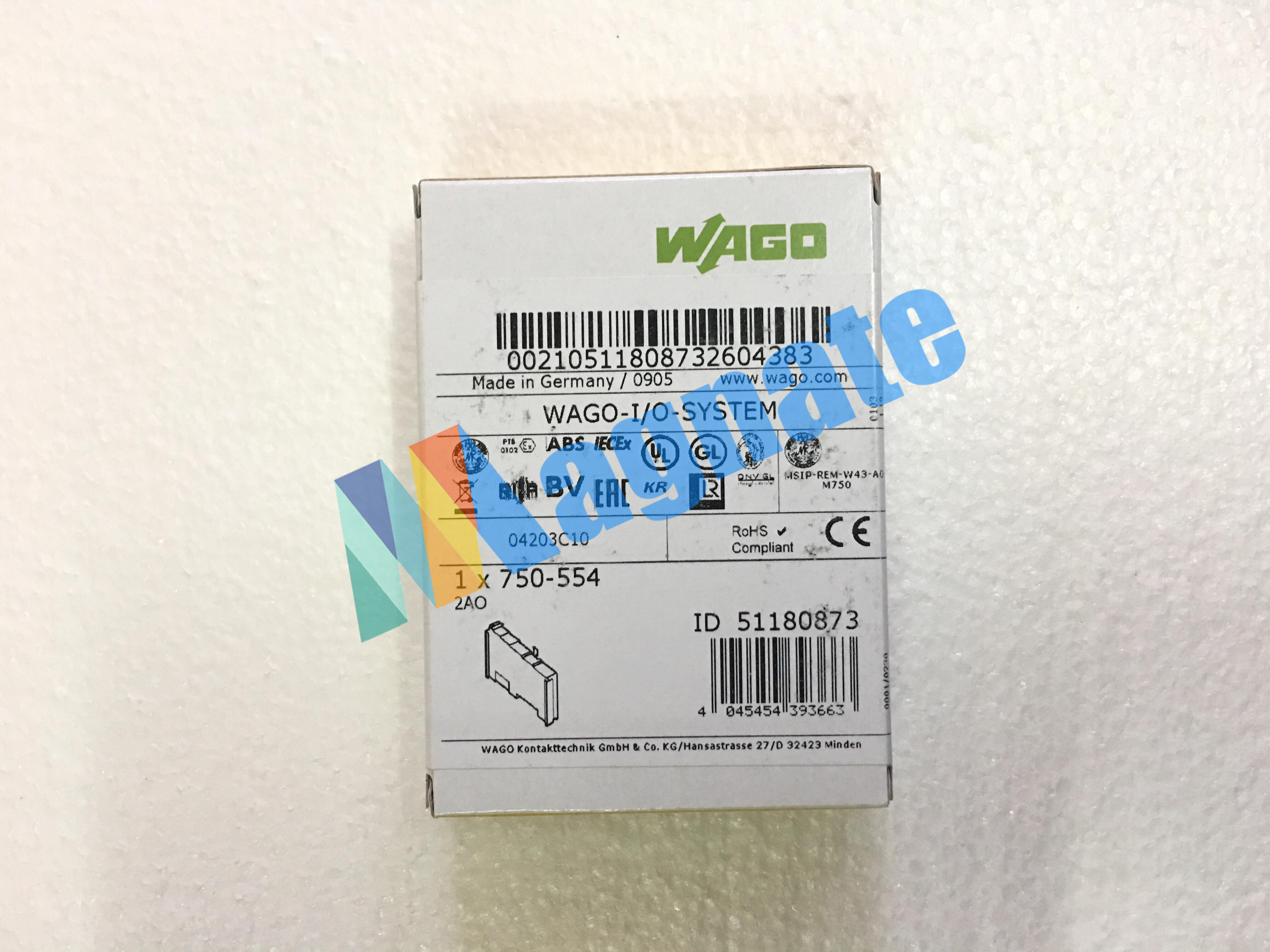 Wago 2AO,  PN: 750-554
