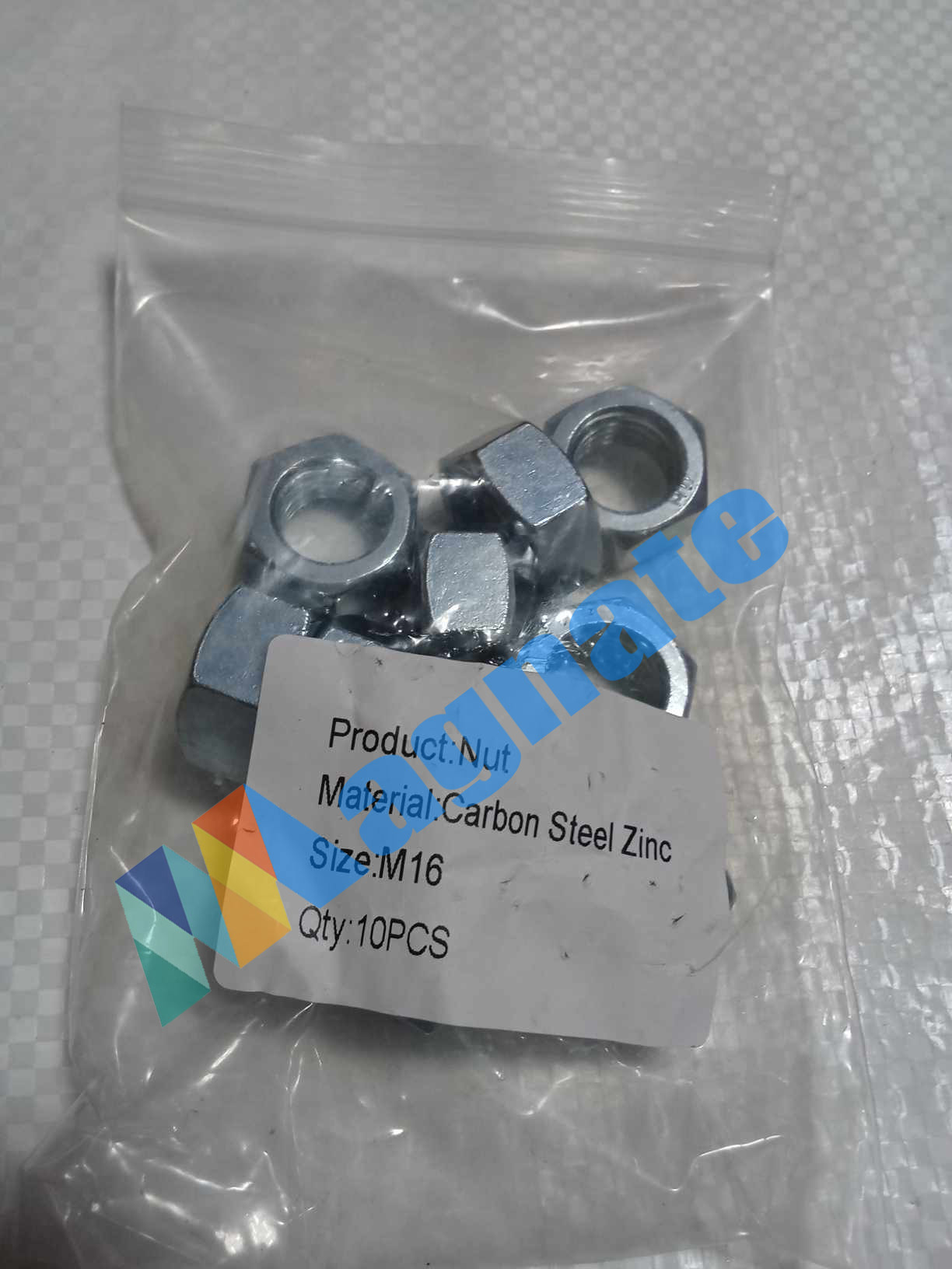 Nut  Material: Carbon Steel Zinc Size: M16