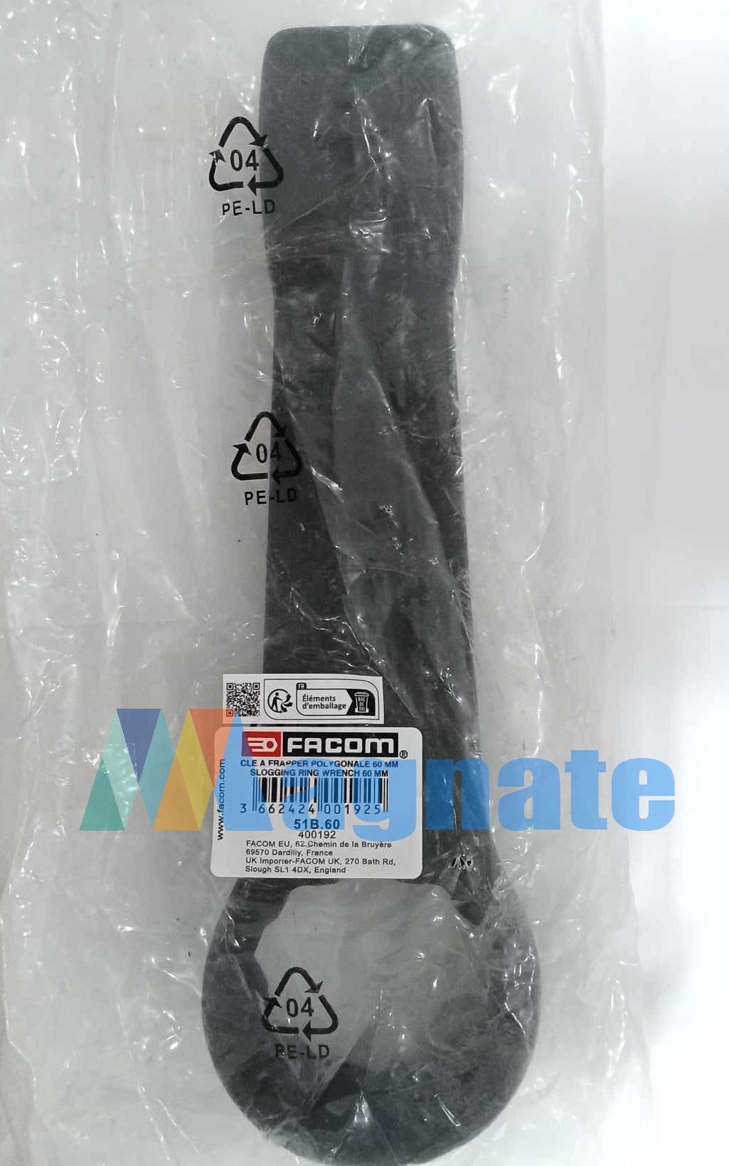 Brand: Facom 60mm Metric impact slogging ring spanner SKU: 51B.60