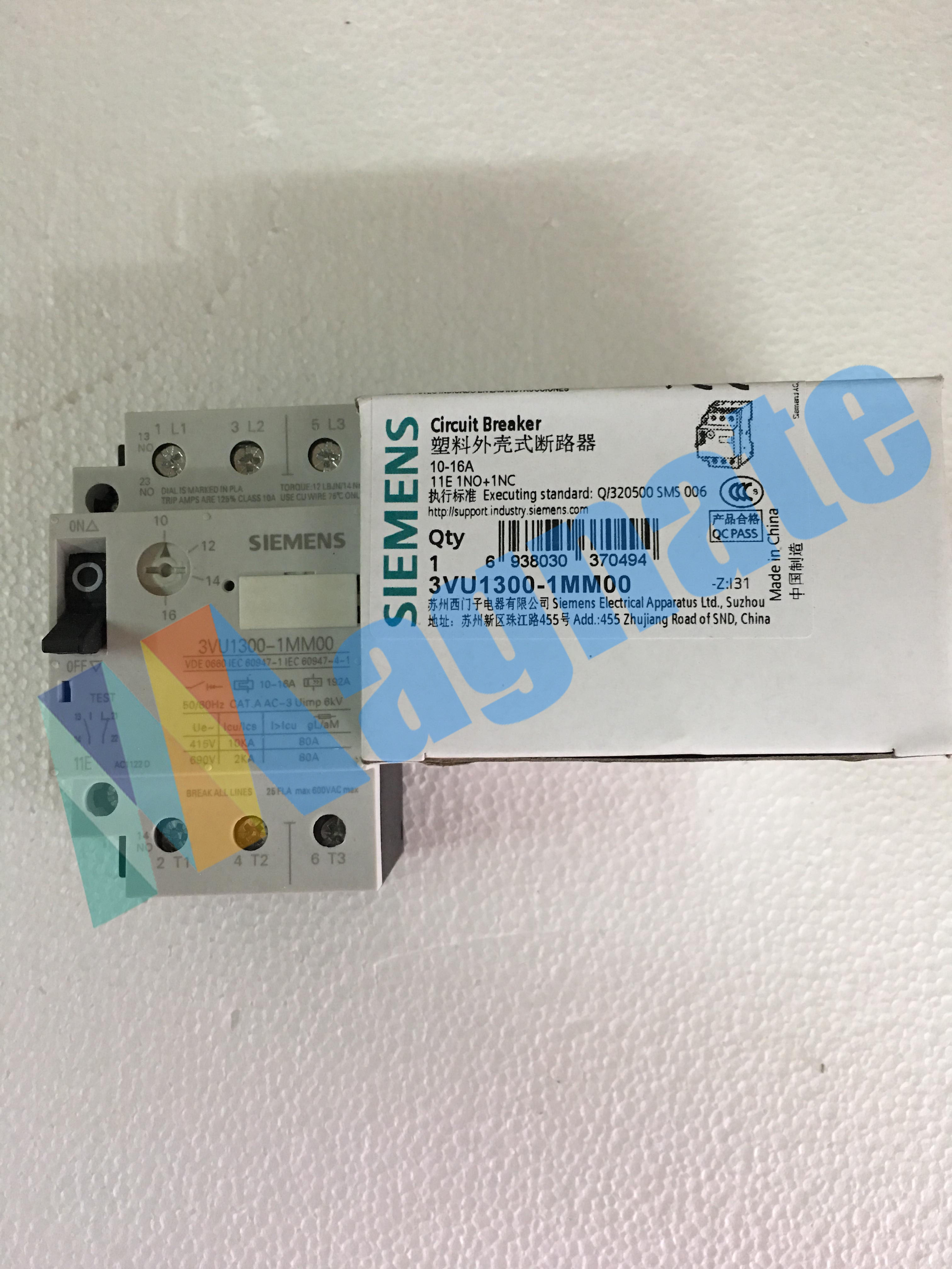Siemens Circuit Breaker PN: 3VU1300-1MM00